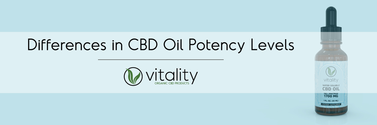 Differences in CBD Product Potency Levels