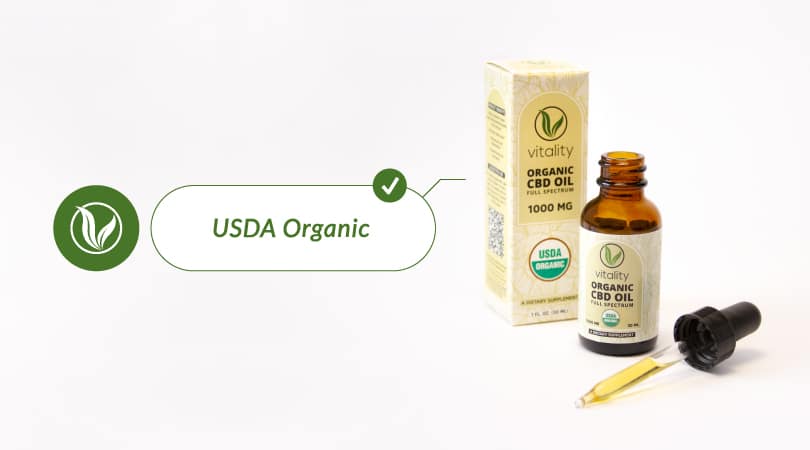 USDA organic Vitality CBD oil