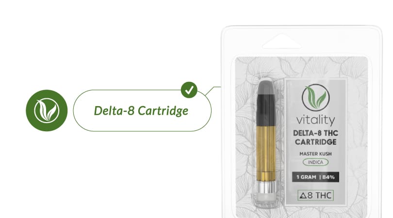 Vitality CBD's Delta-8 cartridge for pain