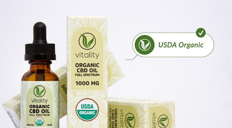 Vitality's organic, USDA-certified CBD oil