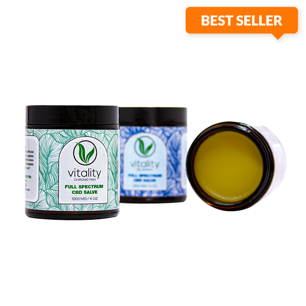 3 containers of Vitality CBD salve.