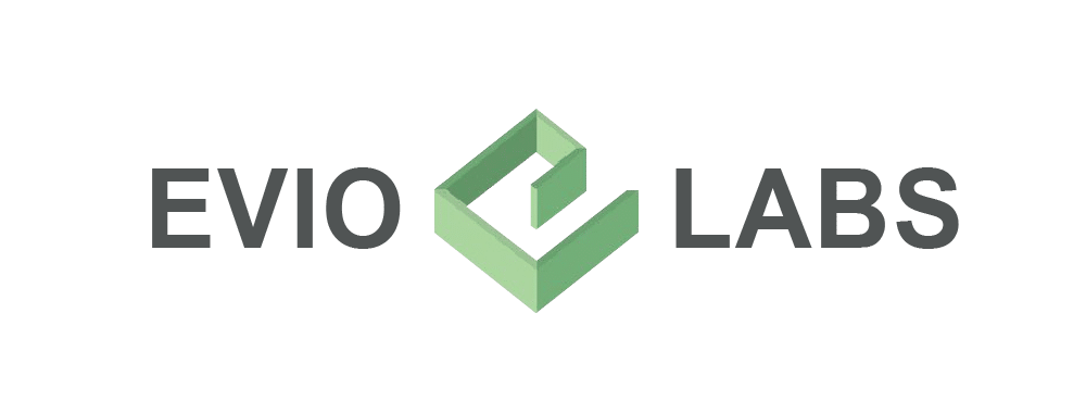 Evio Labs logo.